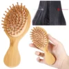 Bamboo Hair Brush, Anti-Static Cushion Comb - Image 4