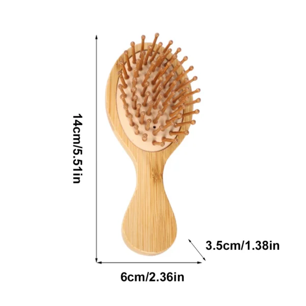 Bamboo Hair Brush, Anti-Static Cushion Comb - Image 6